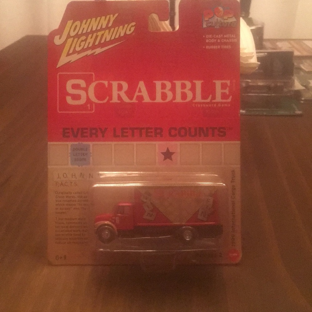 Scrabble delivery truck
